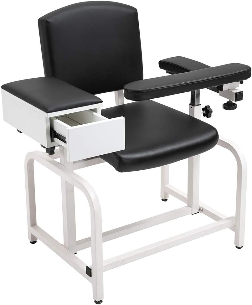 Manual Blood Collection Chair | Adjustable PU Leather Donor Chair for Hospitals, Labs & Blood Banks (Copy)