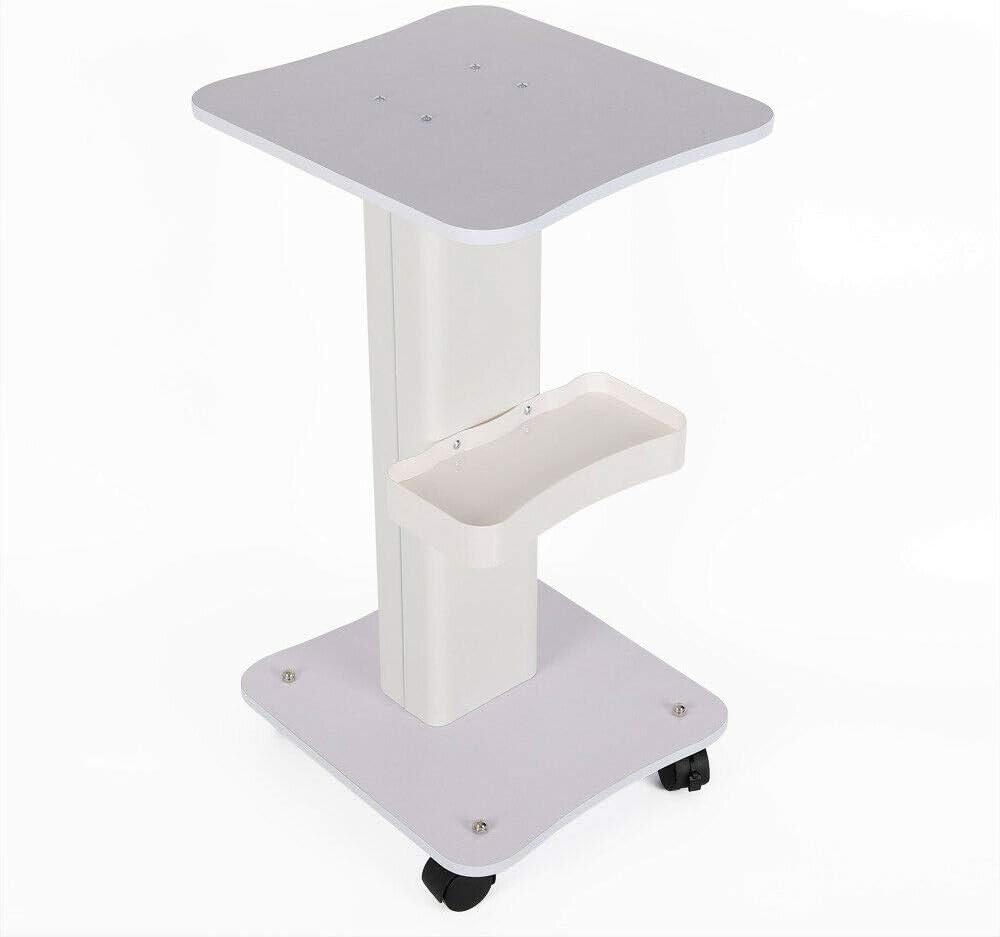 Cosmetic Trolley Beauty Equipment Cart | 2-Shelf Metal Salon & Clinic Trolley with Wheels