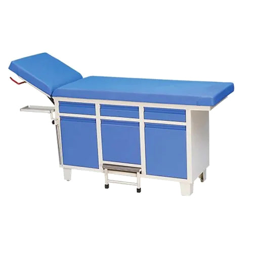Examination Couch with Three Drawers & Cabinet