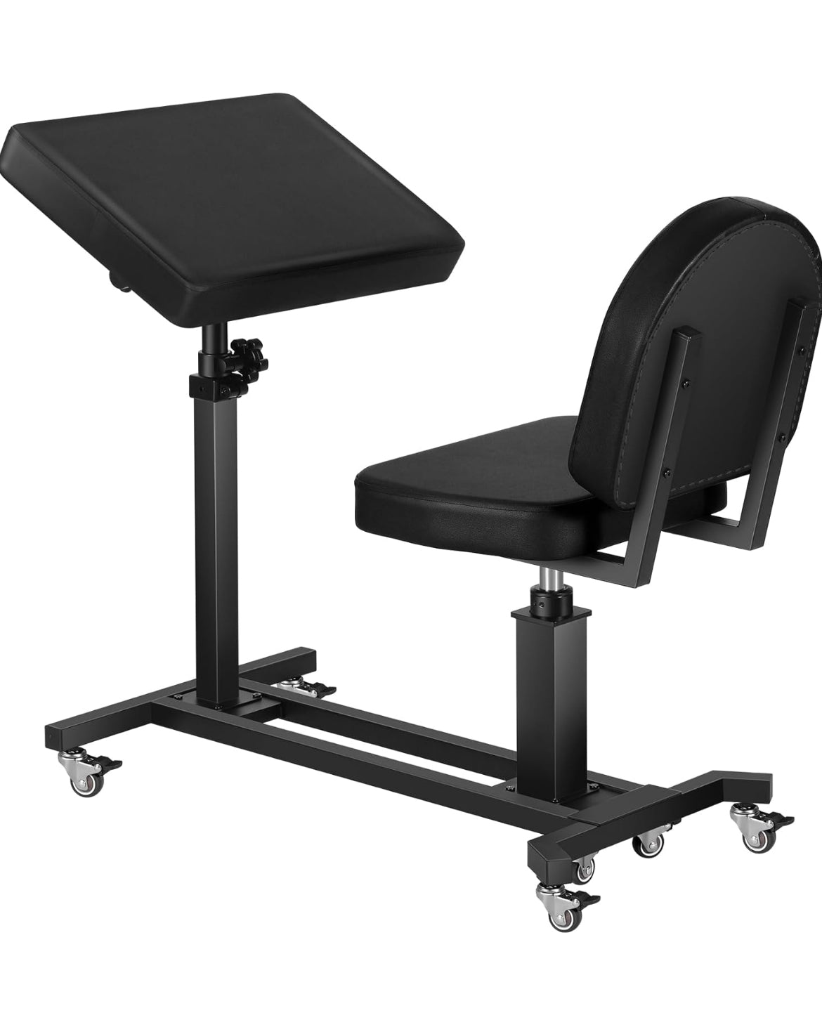 Tattoo Chair with Arm Rest | Fixed PU Leather Artist Chair for Tattoo Studio & Salon