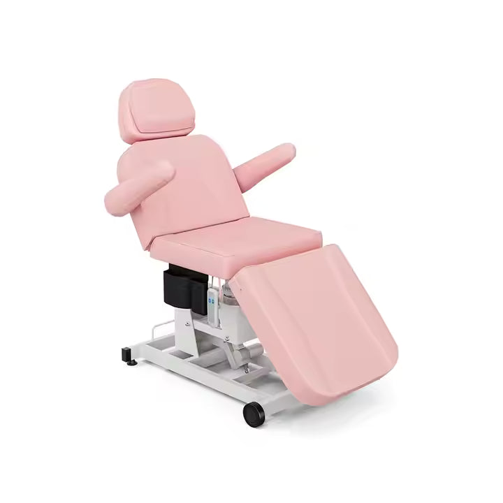Semi electric derma chair with wheels